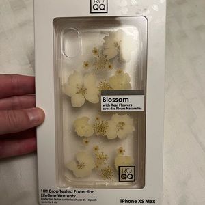 ROQQ XS Max glitter & floral iPhone case